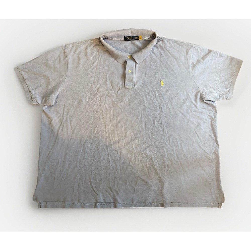 Polo Ralph Lauren Mens Size 5XB Corn Flower Blue Short Sleeve Collared‎ Shirt